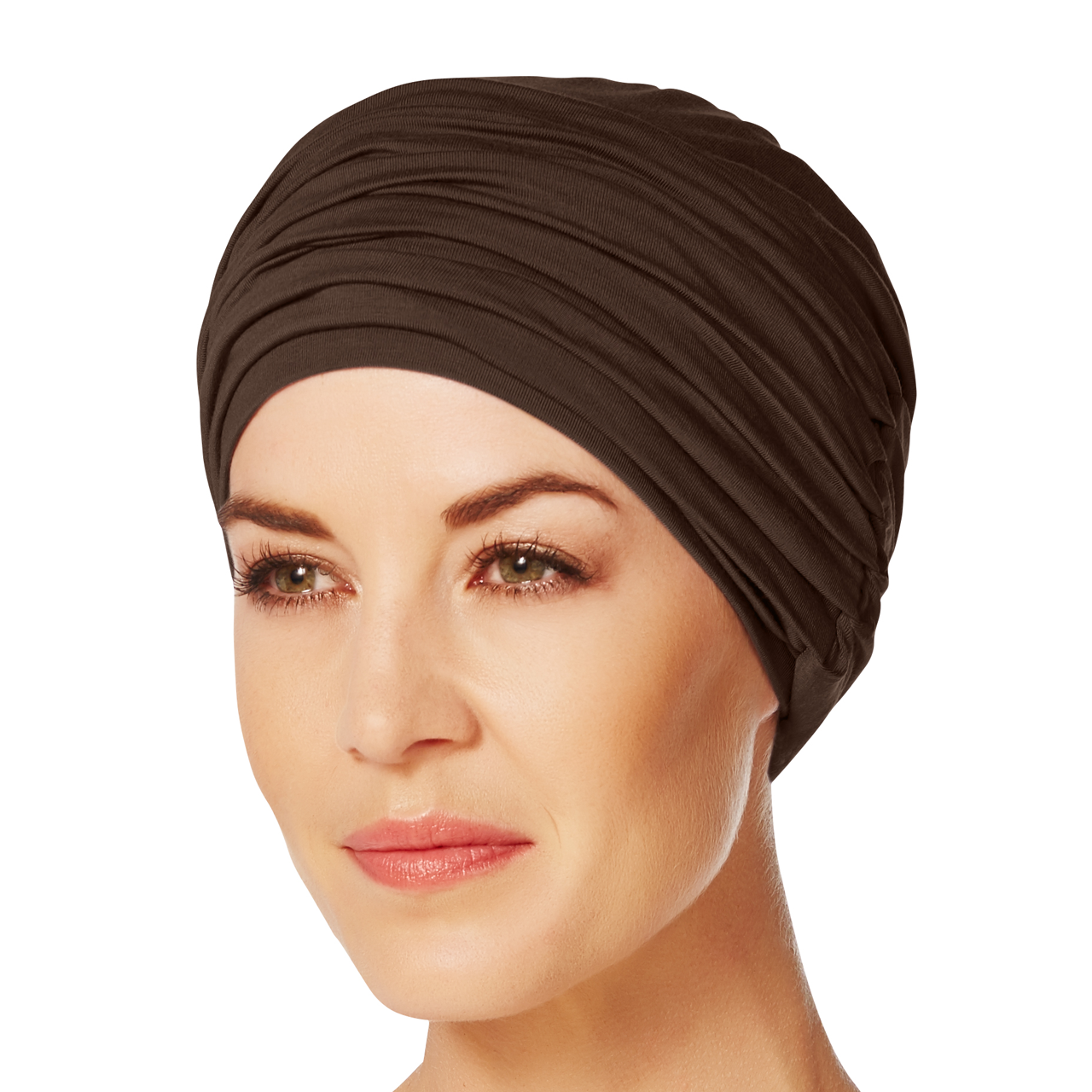 HocKarma Turban with Headband 0265 Dark Brown