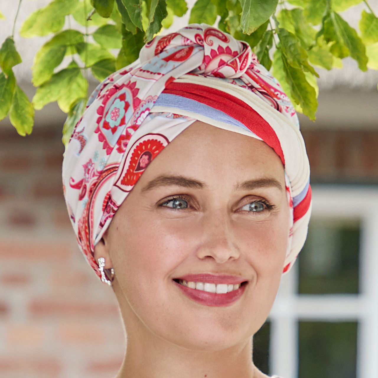 HocBeatrice Turban with Ribbons 4078 Paisley Sweets