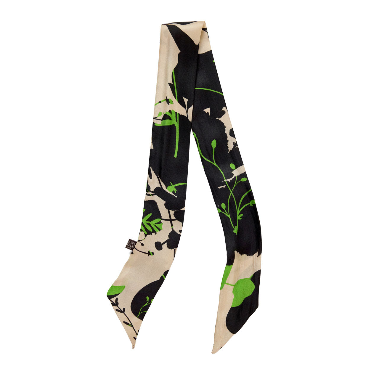 HocTwilly Silk Scarf 5x85 - 4045 Monocrome-Cream