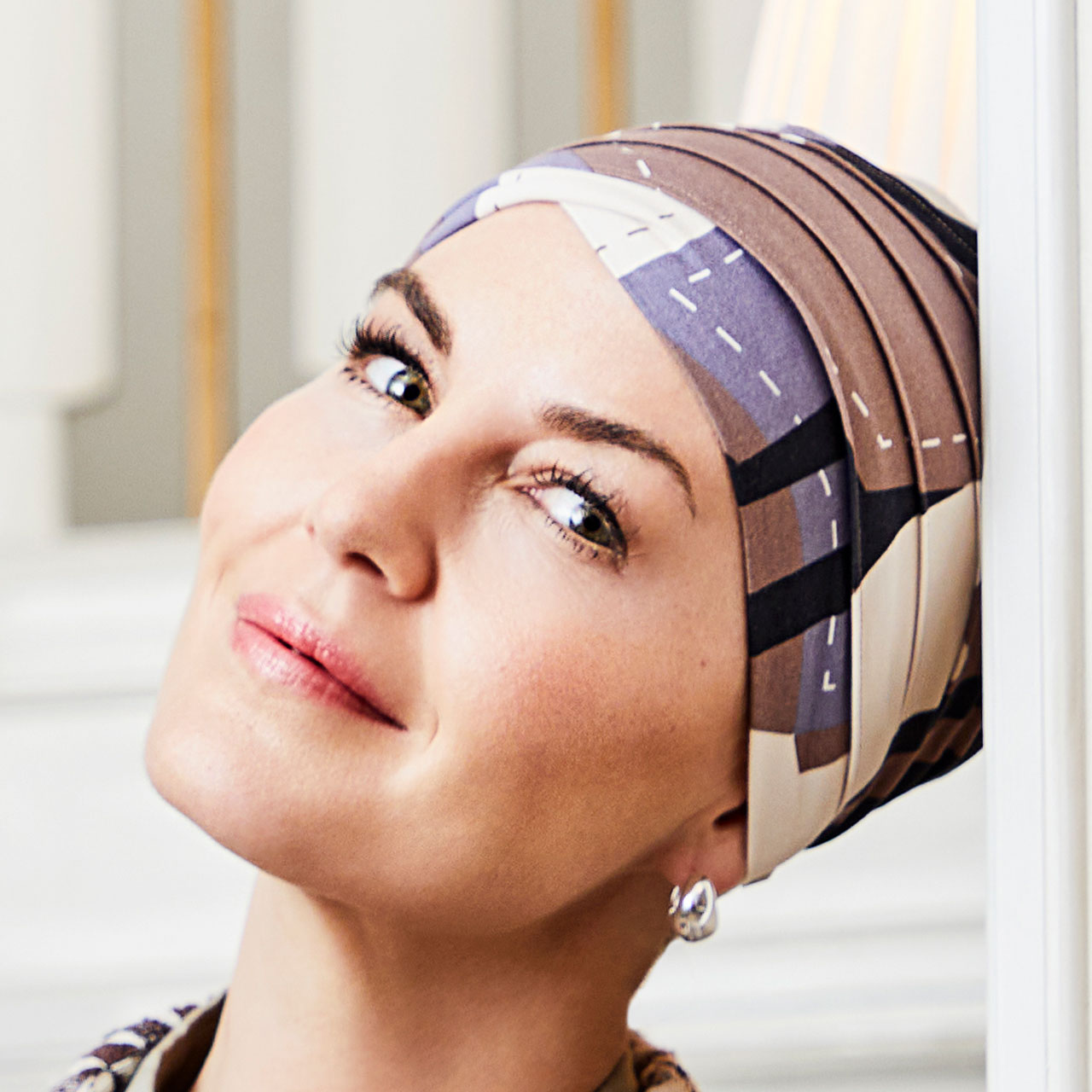 HocYoga Turban - Printed 4007 Autumn Sculptures